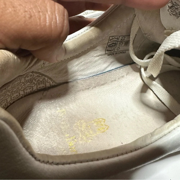 Psycho Bunny Shoes Mens 7.5 Lucky Find White Low Top All Over Logo (156 Box 19) - Picture 9 of 12